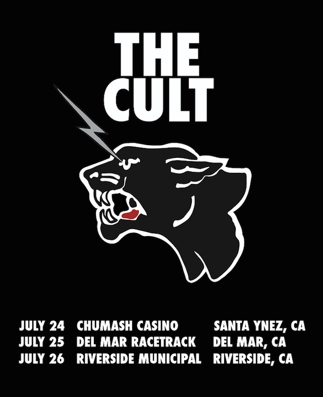 THE CULT CONFIRMS SUMMMER TOUR DATES Eddie Trunk