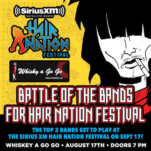 BAND LINEUP & CELEBRITY JUDGES ANNOUNCED FOR SIRIUSXM’S HAIR NATION