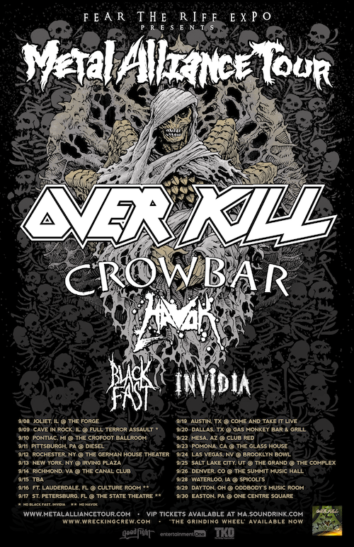 metal bands tour