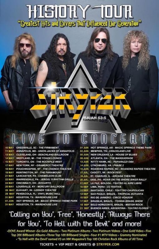 STRYPER ANNOUNCES THEIR 