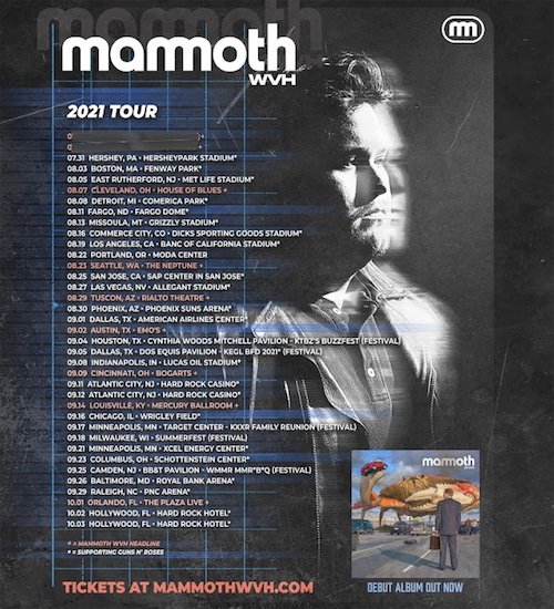 MAMMOTH WVH ANNOUNCES U.S. HEADLINING TOUR DATES Eddie Trunk