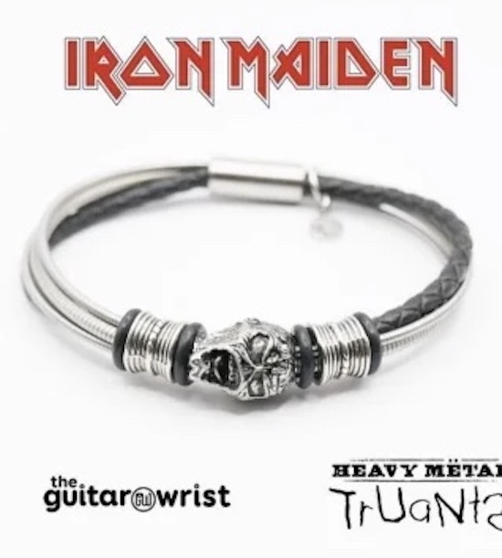 IRON MAIDEN DONATE OLD GUITAR STRINGS TO THE GUITARWRIST TO MAKE